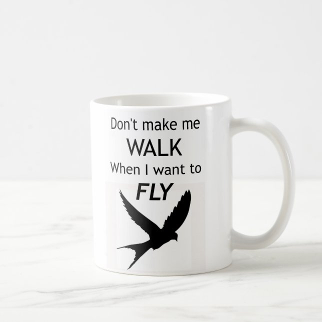 Café Caneca inspirador de ADHD - eu quero VOAR (Direita)