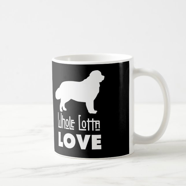 Café Caneca inteira do amor de Lotta Newfie (Direita)
