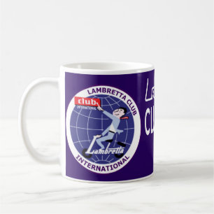 Café Caneca internacional do copo do clube de Lambretta