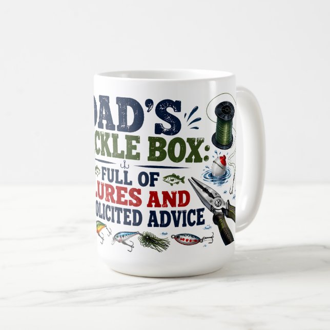 Café Caneca Iscas e Conselhos da Caixa de Pesca do Papa (Frente Esquerda)