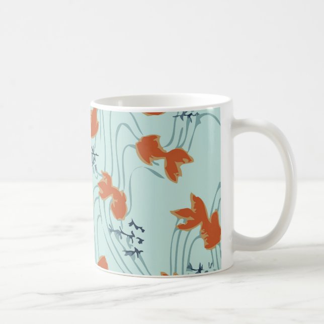 Café Caneca japonesa de Chiyogami do peixe dourado (Direita)