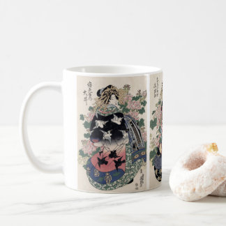 Café Caneca japonesa do impressão da gueixa de Eisen