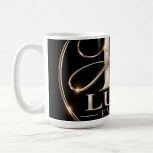 Café Caneca K Luxe Queen – Logotipo de Coroa Preto e Do