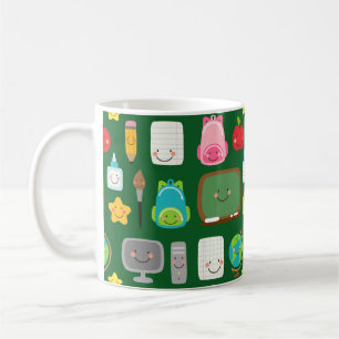 Café Caneca Kawaii de Suprimentos Escolares Fofo de Vol