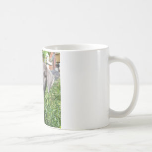 Café Caneca laçado azul de sorriso