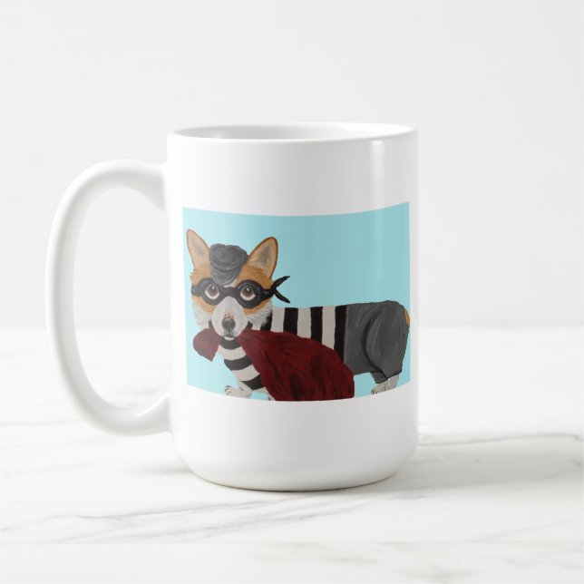 Café Caneca Ladrão de Guloseimas Welsh Corgi (Esquerda)