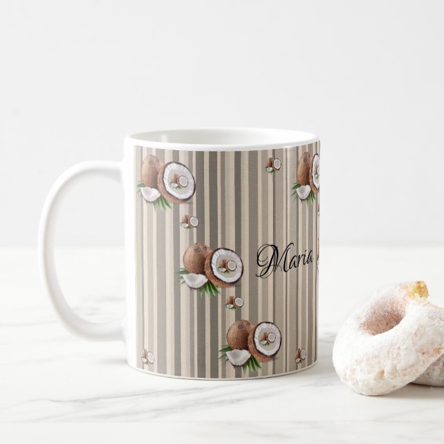 Café Caneca Listra de Amêndoa (Com Donut)