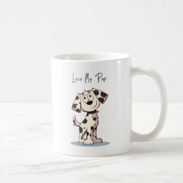 Café Caneca Love My Pup – Ilustração de Cachorro Fofa c