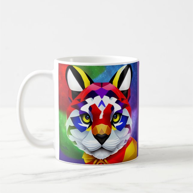 Café Caneca mão direita roxa do gato de Alexander (Esquerda)
