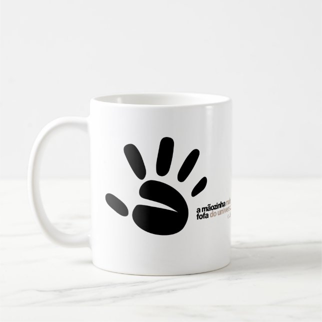 Café Caneca Mãozinha Síndrome de Down T21 (Esquerda)