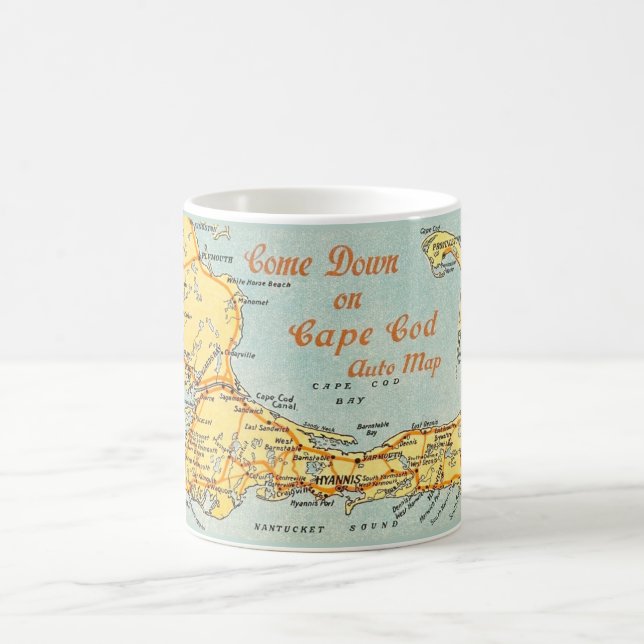 Café Caneca Mapa Automotivo de Cape Cod (Centro)
