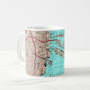 Café Caneca Mapa da Baía de Biscayne Miami