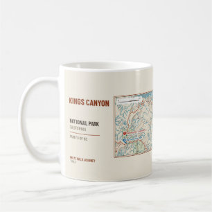 Café Caneca Mapa da Trilha de Hiking do Parque Nacional