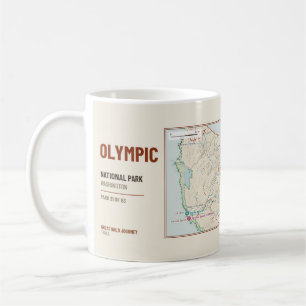 Café Caneca Mapa da Trilha de Hiking do Parque Nacional