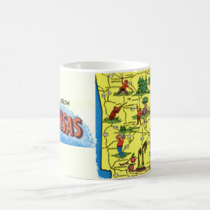 Café Caneca Mapa de Boas-vindas ao Arkansas