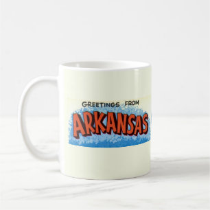 Café Caneca Mapa de Boas-vindas ao Arkansas