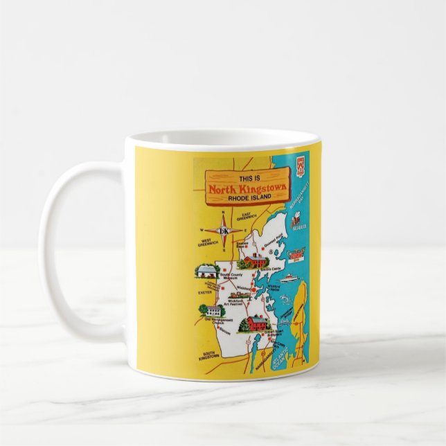 Café Caneca Mapa de North Kingston Rhode Island (Esquerda)