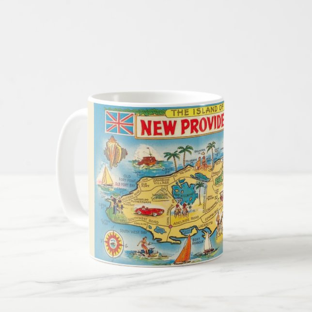 Café Caneca Mapa de Nova Providência - Nassau (Frente Esquerda)