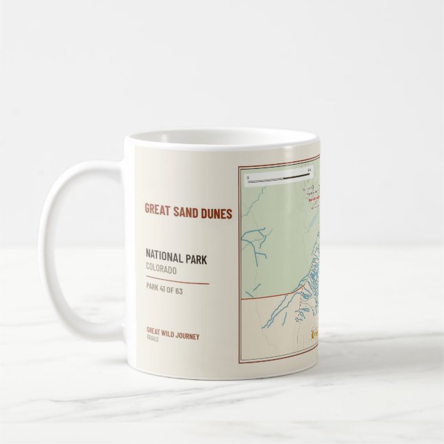 Café Caneca Mapa de Trilhas do Parque Nacional Great Sa (Esquerda)
