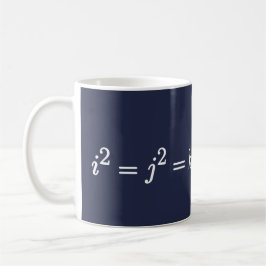 Café Caneca Matemática de Ciência do Quatérnio de Hamil