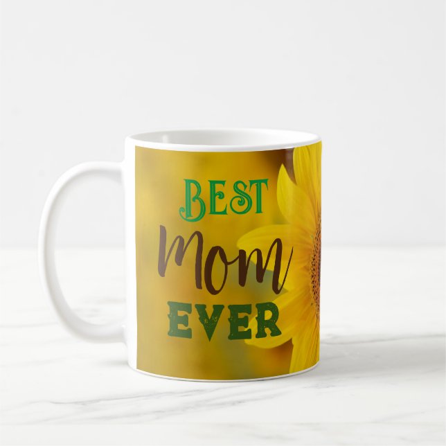 Café Caneca Melhor Mãe do Mundo de Girassol Presente de (Esquerda)