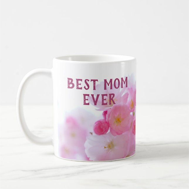 Café Caneca Melhor Mãe Já Rosa Flor de Cerejeira (Esquerda)