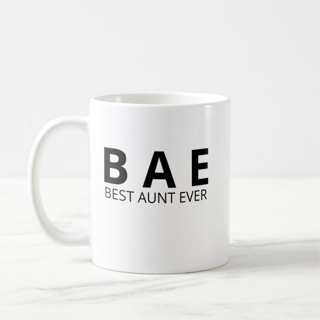 Café Caneca Melhor Tia de Todos os Tempos, Caneca Tia B (Esquerda)
