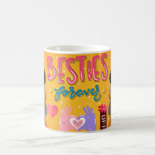 Café Caneca Melhores Amigos Para Sempre com Crianças de