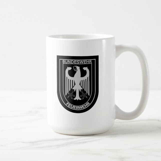 Café Caneca militar alemão dos corpos de bombeiros (Direita)