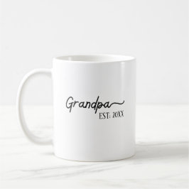 Café Caneca Minimalista Vovô EST 2026 | Presente de Nov