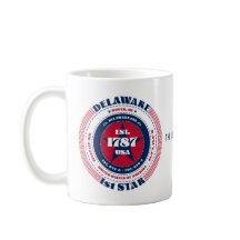 Caneca Monograma Circular Patriótica de Delaware