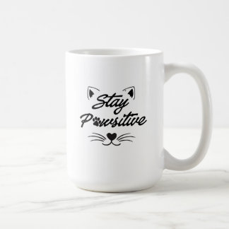Café Caneca Motivacional para Amantes de Gatos Fique Pa