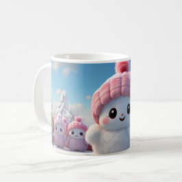Café Caneca (Mug) Bonequinhos de Neve Fofos