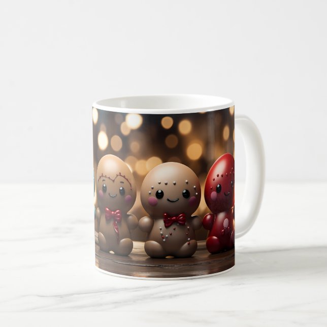 Café Caneca (Mug) Cookie de Natal (Frente Esquerda)