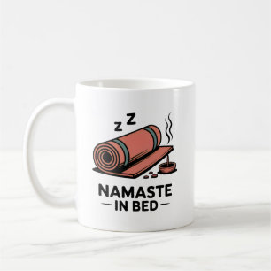 Café Caneca Namaste na Cama – Presente Divertido de Yog