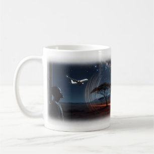 Café Caneca Noite de Adeus da Via Láctea na Savana Afri