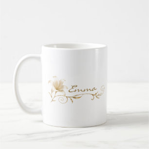 Café Caneca Nome Lírio Dourado Champanhe Dama de Honra