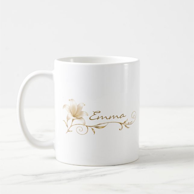 Café Caneca Nome Lírio Dourado Champanhe Dama de Honra (Esquerda)