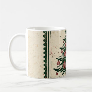 Café Caneca O Christmas Tree — Estilo de Carimbo Vermel