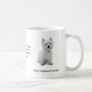 Café Caneca ocidental de Terrier das montanhas com