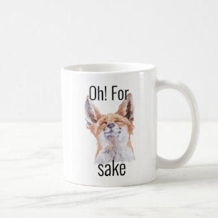 Café Caneca Oh Por Uma Raposa, Adesivo Fofo de Raposa e
