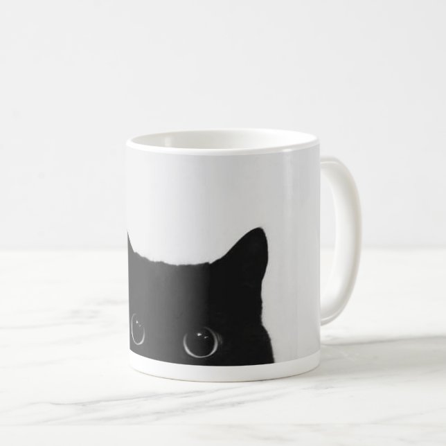 Café Caneca Olhar de Gata Preta (Frente Esquerda)