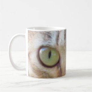 Café Caneca - olhos de gato do gato malhado