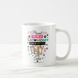 Café Caneca Orgulhosa de Ser Mãe de Gato - Caneca Diver
