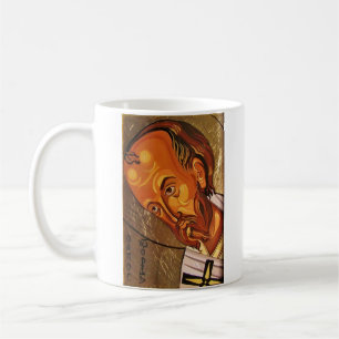 Café Caneca ortodoxo do ícone de St John Chrysostom