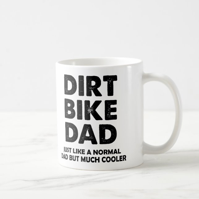 Café Caneca ou Caneca de Viagem Divertida Dirt Bike Dad (Direita)
