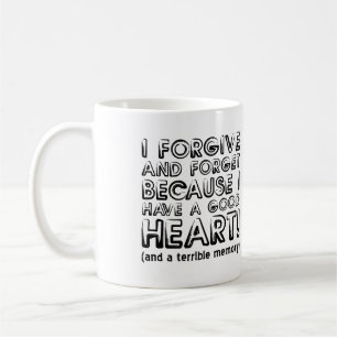 Café Caneca ou Caneca de Viagem Divertida Perdoar e Esq