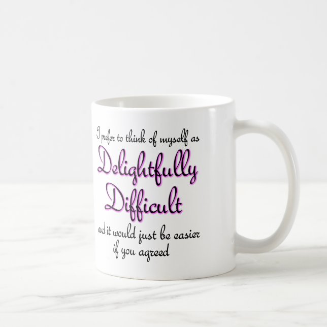 Café Caneca ou Caneca de Viagem Divertidamente Difícil (Direita)