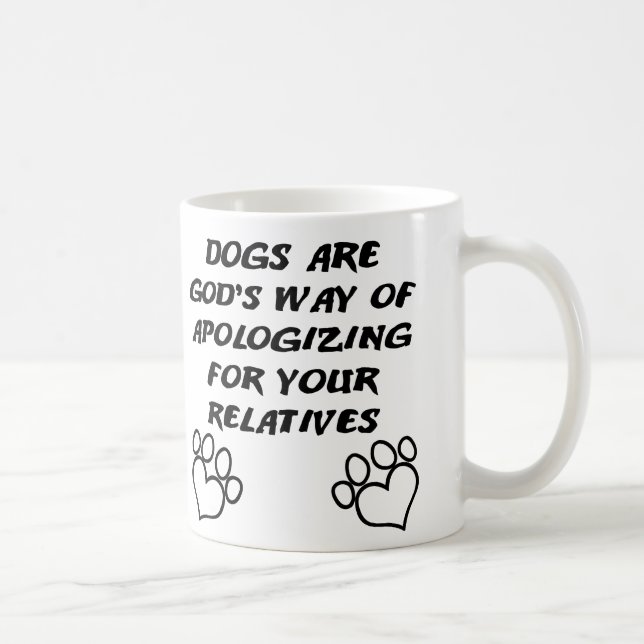 Café Caneca ou Caneca de Viagem Engraçada Cachorro Pres (Direita)