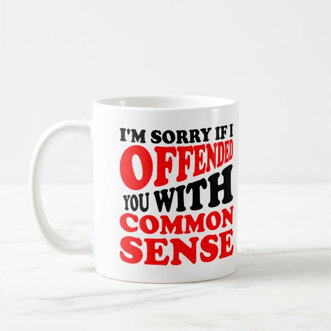 Café Caneca ou Caneca de Viagem Engraçada Ofendeu Seu S (Esquerda)